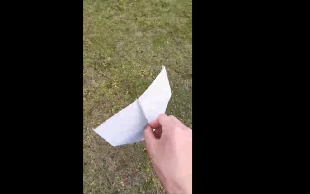 [纸飞君滞空飞机]长滞空回旋纸飞机
