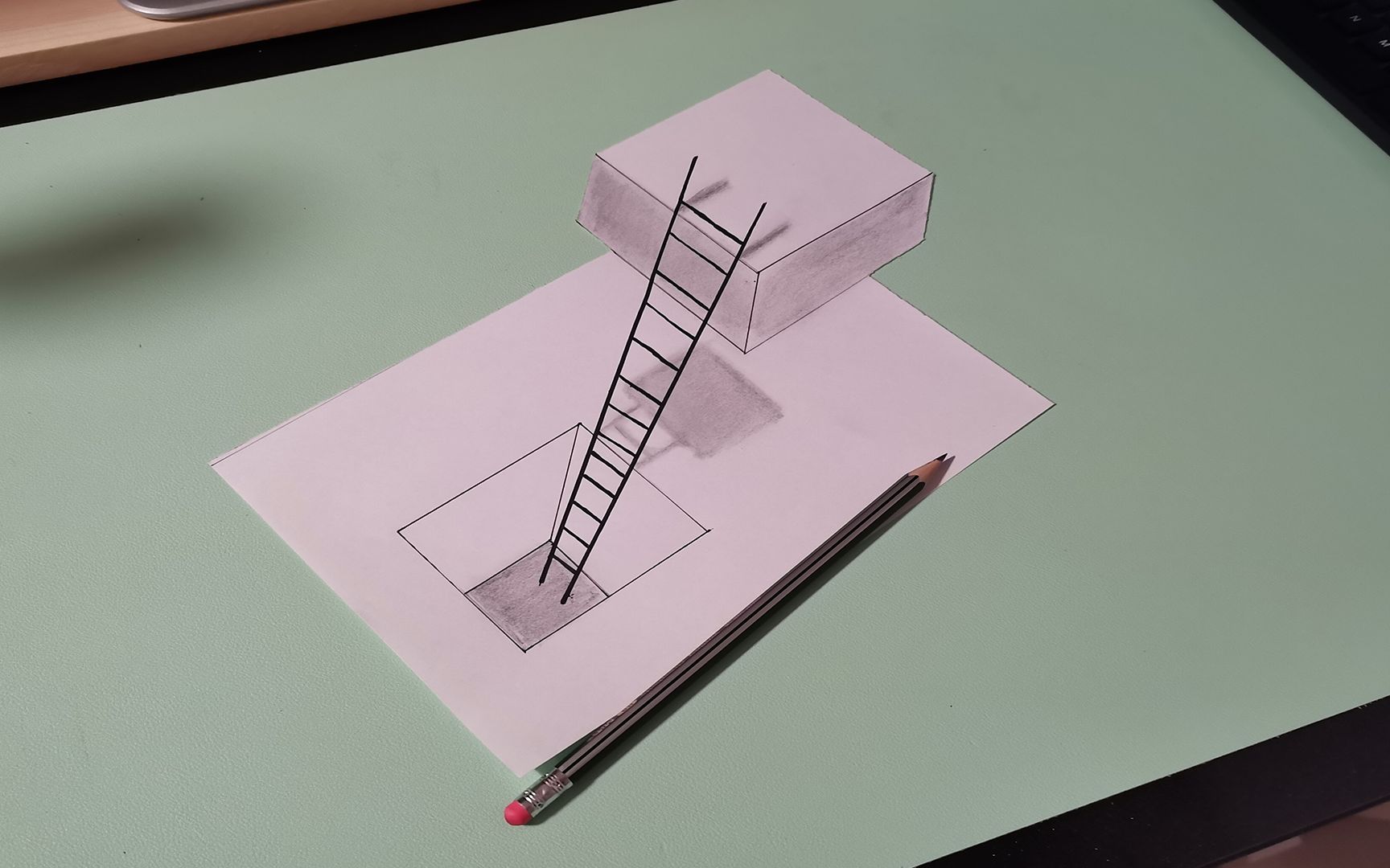 立体梯子的画法_立体梯子的画法简笔画