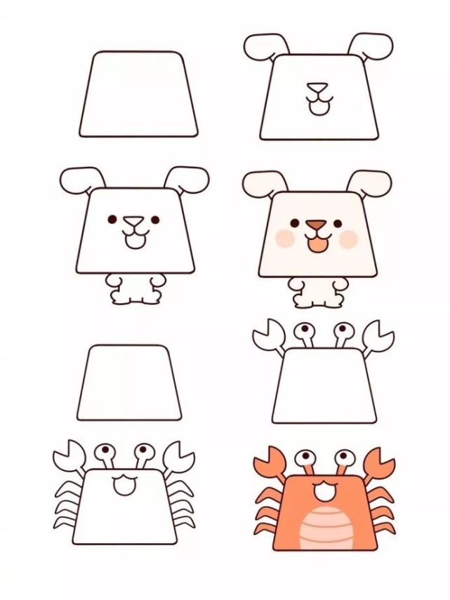 动物梯子简笔画_动物梯子简笔画图片大全