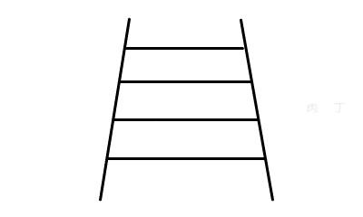 简笔画梯子_简笔画梯子的画法