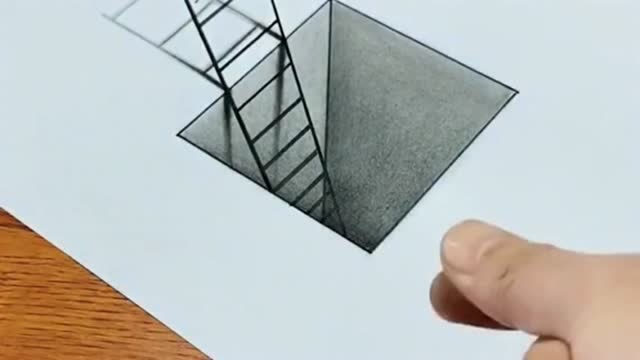 梯子立体画图片_梯子立体画图片怎么画