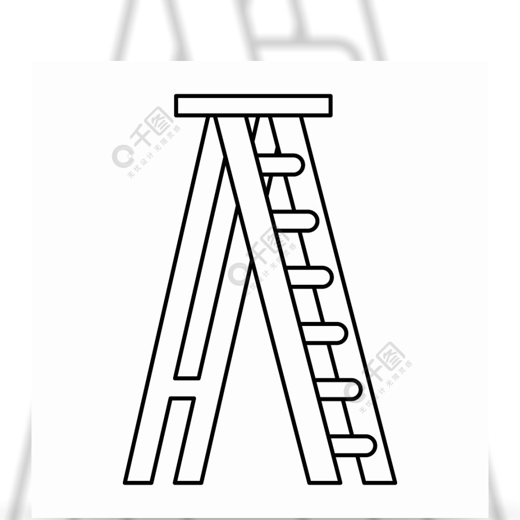 梯子手绘图_梯子手绘图片
