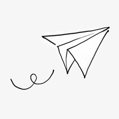 纸飞机简笔画_纸飞机简笔画立体感