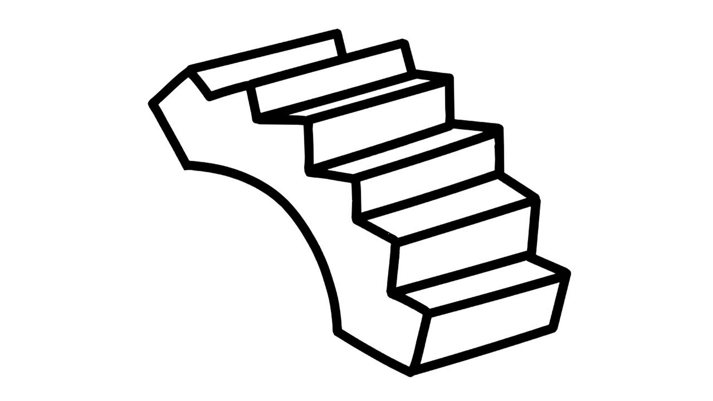 平台梯子简笔_梯子简笔画大全
