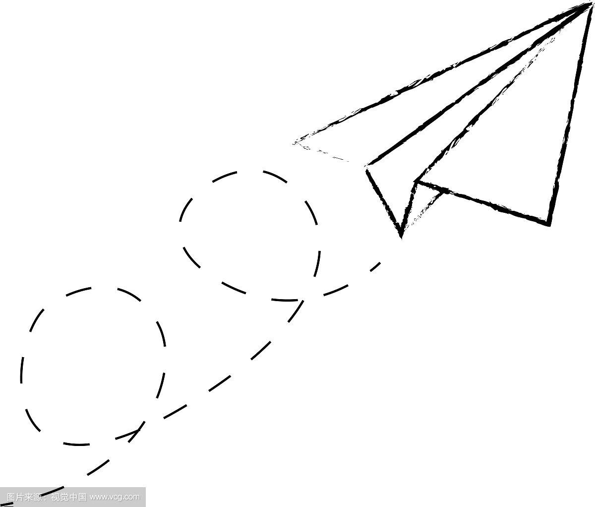 放飞的纸飞机怎么画_放纸飞机简笔画 唯美